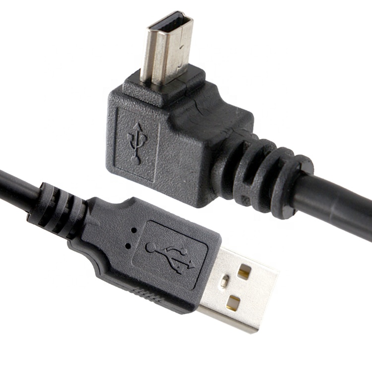 OEM Right Left UP DOWN 90 Degree Angle MINI USB Cable for PS3 Controller MP3 Camera