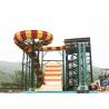Buy cheap Swimming Pool Water Slide / Aqua Theme Park Equipment Boomerang Water Slide from wholesalers