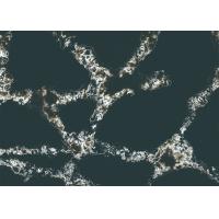 Buy cheap Ice Crack Black Quartz Impact Resistance For Kitchen Countertop product