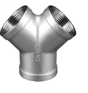 China 316 Stainless Steel Pipe Tee Fittings 150 LB SS 304 Tee DIN Standard on sale