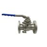 Buy cheap Stainless Steel DIN RF Flanged Ball Valve 2 Piece With Handle Operation from wholesalers