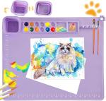 Buy cheap Large Silicone Painting Mat With Cup Kids Painting Mat Painting Tools For Drawing from wholesalers