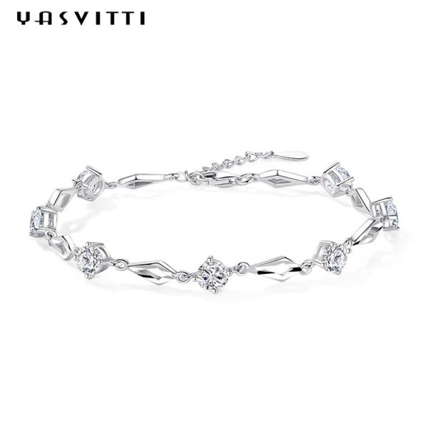 Buy cheap 19.5cm 5 Gram Silver Slider Bracelet Love Heart Bracelet Gold ODM from wholesalers