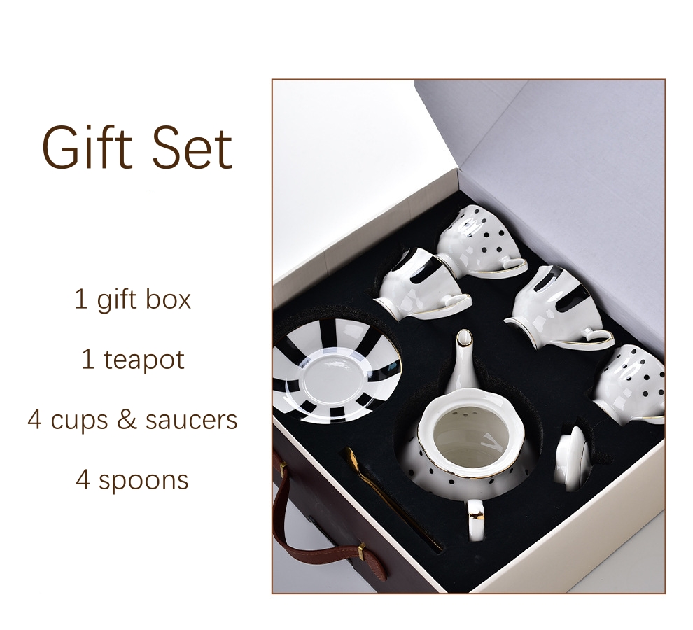 Mother'S Day Cups Sustainable Coffee Tea Set With Plush Porcelain Mug And Saucer
