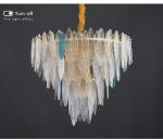Round Multilayer Crystal Chandelier for Living Room Dining Room kitchen pendant