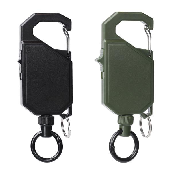 Buy cheap Deyi Badge Reel Heavy Duty Multitool Carabiner Badge Holder Retractable Keychain Clip Id Holder from wholesalers