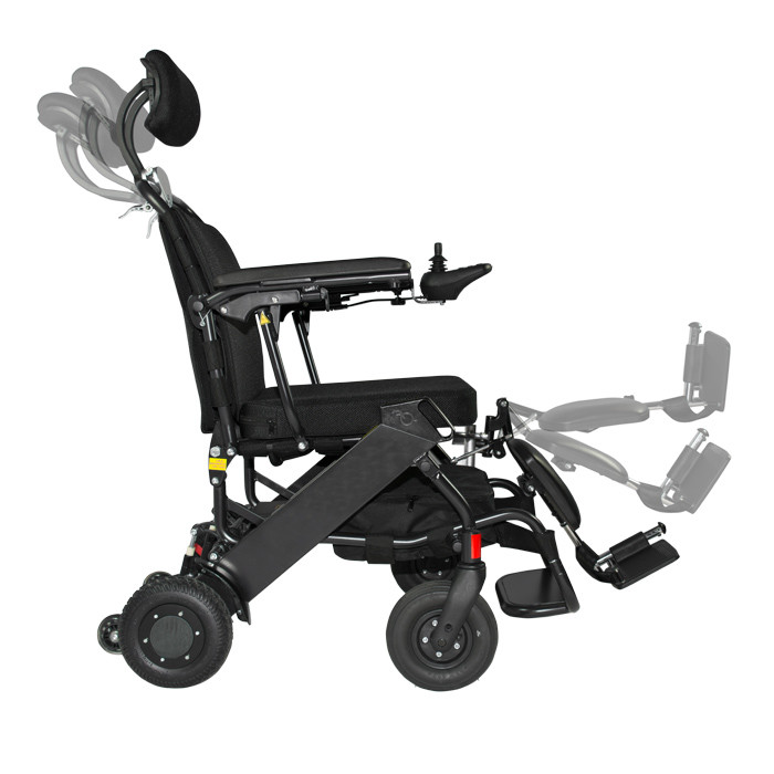 Disabled Easy Folding Powered Electric Wheelchair With Lithium Battery