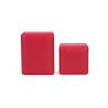 Buy cheap Custom Logo Silk Screen Print Jewelry Package with Rounded Red Leather by Hanhong from wholesalers