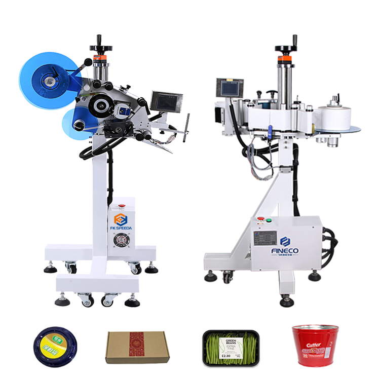 ±1mm Tolerance Automatic Assembly Line Labeling Head for Flat and Round Bottles 40 pcs/min