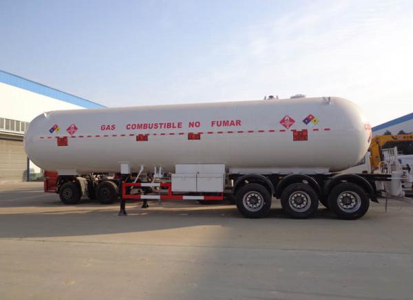 Buy cheap 54M3 3 Axle Tanker Semi Trailer LPG Transport Propane Trailer from wholesalers