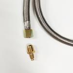 High Pressure LPG Regulator and Stainless Steel Hose for Stove Connection 5 FT