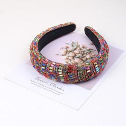 Buy cheap Stylish Crystal Ladies Hair Bands TiesDiamond Hairband Baroque Bling Rhinestone Headband from wholesalers