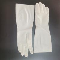 Buy cheap Waterproof Kitchen Dishwashing Gloves 38cm Household White Nitrile Glove product