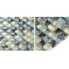 Buy cheap Multicolor Bathroom Sink Backsplash Tile , Crystal Plated Bathroom Mosaic Tile Backsplash from wholesalers