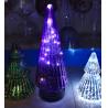 Buy cheap Handblown LED Holiday Glass Candle Holders Christmas Tree Pattern from wholesalers