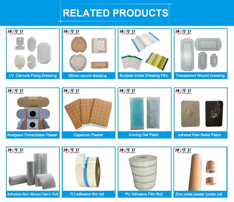 adhesive wound dressing /plaster Exported good quality transparent wound film dressing