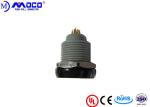 Black Nut 1P 6 Pin Electrical Connector Round Type 100 G Shock Resistance