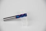 Black Blue Gold Coating Carbide End Mill 8mm 10mm Bull Nose With Corner Radius