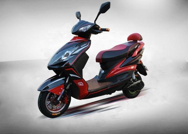 Buy cheap Front Disc Brake Electric Motorcycle Scooter , Electric Ride On Scooter 45km / H Max Speed from wholesalers