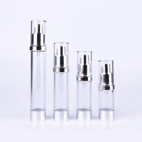 Plastic PP Customizd Logo Cream Airless Cosmetic Bottle Outlet Clear Round 80ml