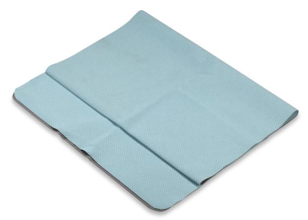 Buy cheap Blue Yoga Towel Anti Fatigue Non Slip With TPE Bottom For Relaxation from wholesalers