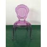 Buy cheap Plastic Princess Stackable Wedding Dining Chairs Event Rent , Clear / Grey / Pink from wholesalers