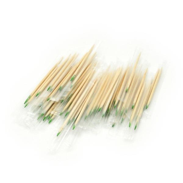 Buy cheap 2.0mm 6.5cm Disposable Mint Bamboo Individually Wrapped Toothpicks For Tooth Health from wholesalers