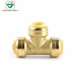 DIN8077 DIN8078 1''X1''X1'' Brass Equal Tee Pipe Fitting