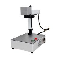 Buy cheap Mini Jpt CO2 Metal Silver Gold Fiber Laser Marking Engraving Machine 30W 50W product