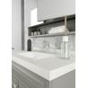 Buy cheap Grey Stainless Steel Bathroom Vanity With Elegant Mirror Cabinet And Shaped Door from wholesalers