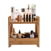 Buy cheap Solid Bamboo 2 Tier Standing Rack for Kitchen and Bathroom Storage 3L Capacity product