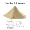 Buy cheap Classic Design Lightweight Pyramid Tent Wind Resistance Outdoor Camping Tent 210T Fabric from wholesalers