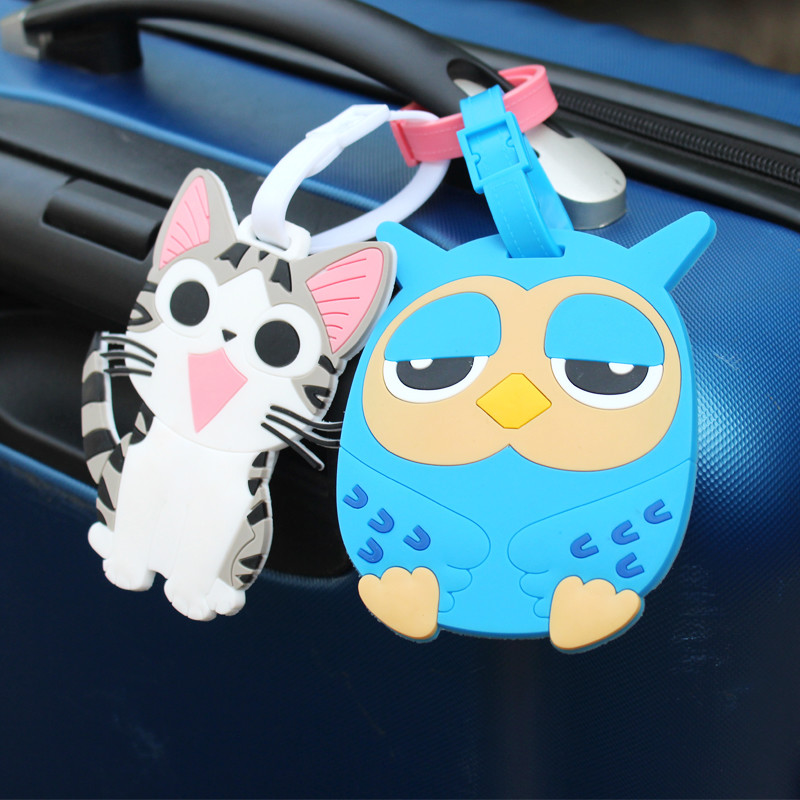 2018 Custom 3D soft silicone luggage tag/ rubber bag tag/ pvc luggage tag custom airplane