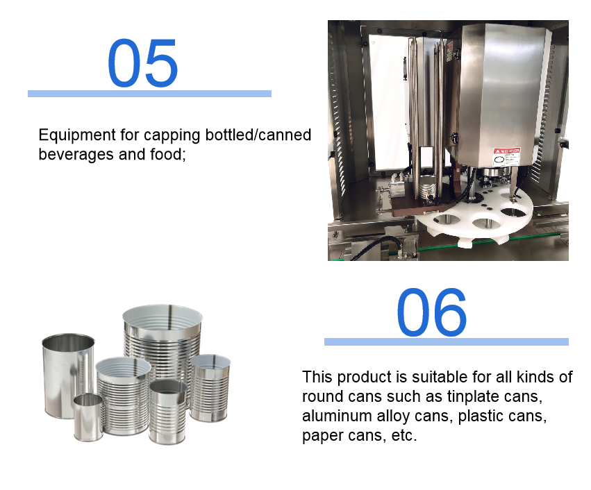 Aluminum Tomato Canning Machine Milk Powder Nitrogen Tin Can Seaming Machine