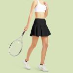 Pocket Stretch Women Pleated Tennis Skirt High Waist Golf Workout Skirts