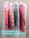 Dry cleaning plastic non-woven garment bags dust cover for clothes storage,Clear