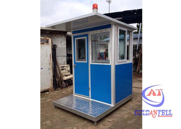 Buy cheap 1500x1500x2400mm Grade 8.3 Prefab Guard House On Wheels from wholesalers