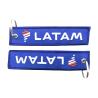 Buy cheap LATAM Custom Embroidered Keychain Lightweight Embroidered Name Keychain from wholesalers