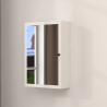 Buy cheap Multifunction Wall Storage Cabinet With Mirror NC painting white Color from wholesalers