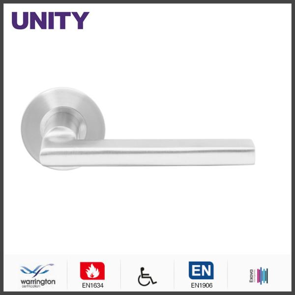 Buy cheap Stainless Steel Fire Door Lever Handle EN1906 and EN1634 Satin Finish from wholesalers