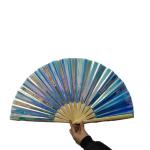 Hand Fan Printed Reflective Fan Disco Loud Clack Dancing Fan Customized