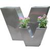 Buy cheap Customized Design Letter Shape Flower Pot Outdoor Stainless Steel Planter Pot Shopping Mall Plaza Flower Box from wholesalers