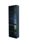 Wooden Layered Storage Shelf for Desktop Organization in Home or Office Space
