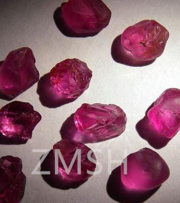 Buy cheap Hot Pink FL Grade Lab Created Sapphire Raw Gemstones With Mohs Hardness 9 Diamond from wholesalers