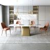 Buy cheap Height 0.78M Light Luxury Stainless Steel Marble Dining Table For Six from wholesalers