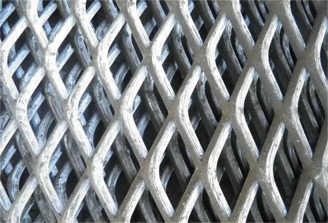 Anti Corrosion Galvanized Expanded Metal Mesh Flattened Raised Construction