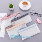 clear vinyl TPU pencil case bag with zipper for boys girls, Creative contracted