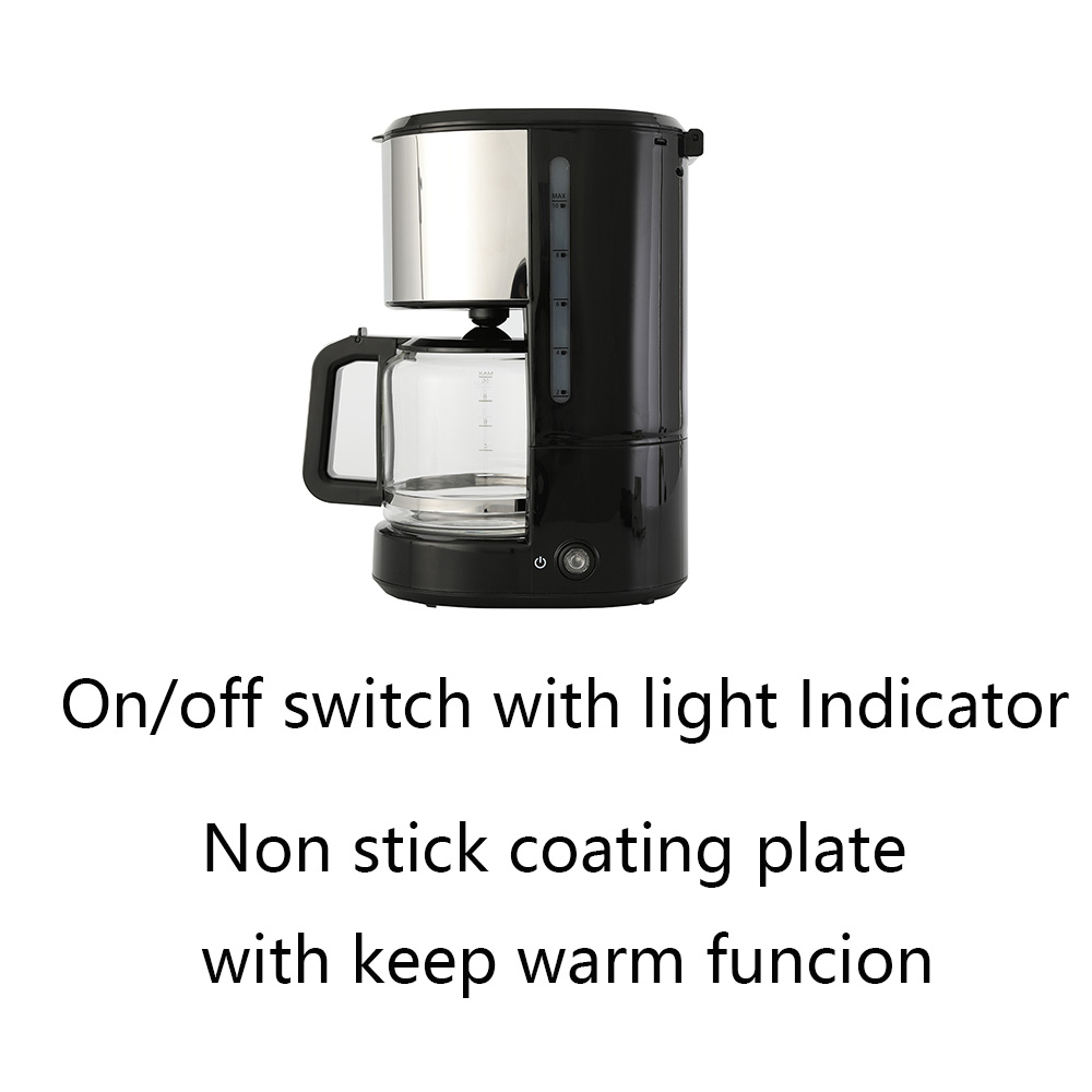 Stainless Steel Electric Drip Coffee Pot Decoration For 10 Cups