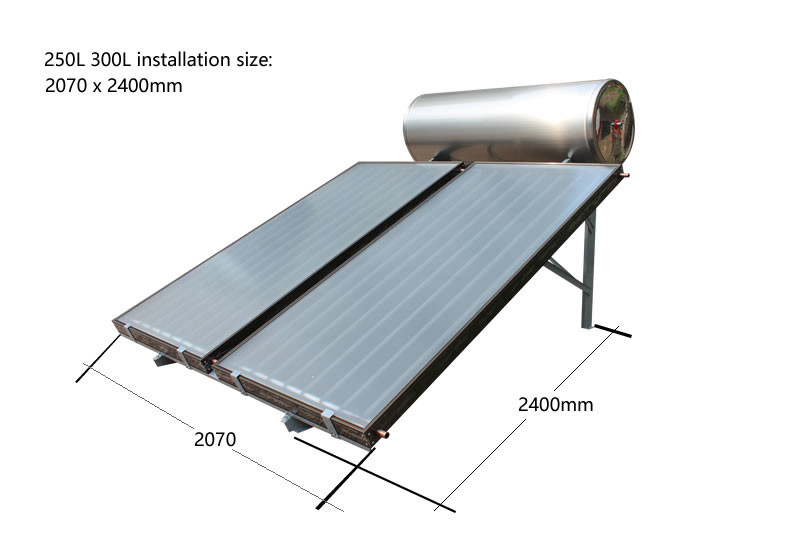 flat plate solar water heater 2