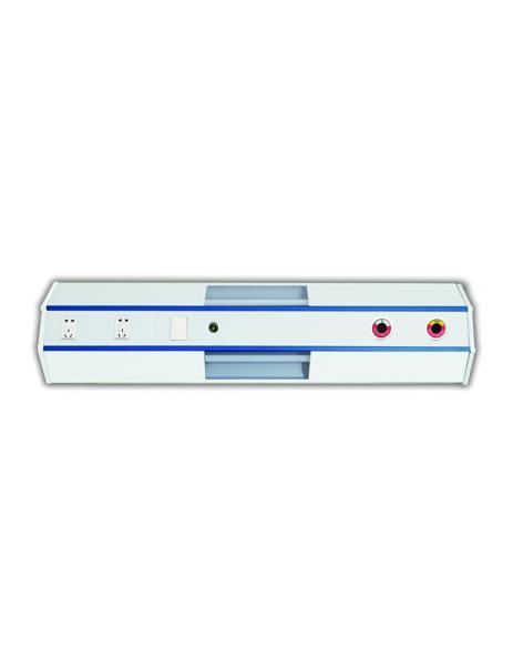 YD-E 1500MM Double Flat Blue Bed Head Unit With LED Light for Hospital Patient